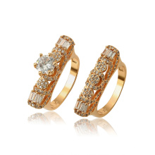 15768 xuping último diseño de lujo gema sintética ambiental cobre conjunto de mujeres anillo